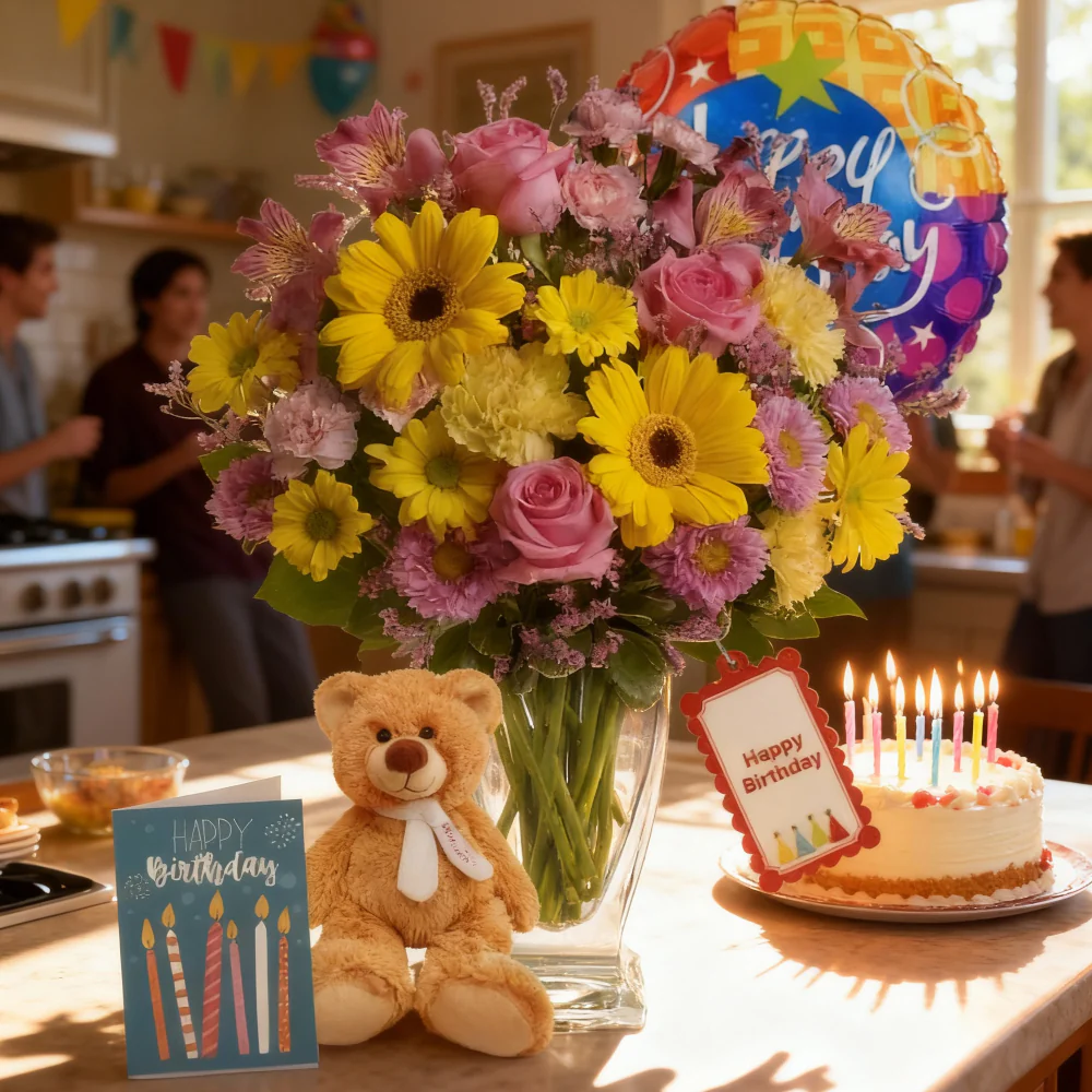 Ensemble "Collection de Créateurs" pour Anniversaires III: 24 tiges de fleurs assorties - Image 3