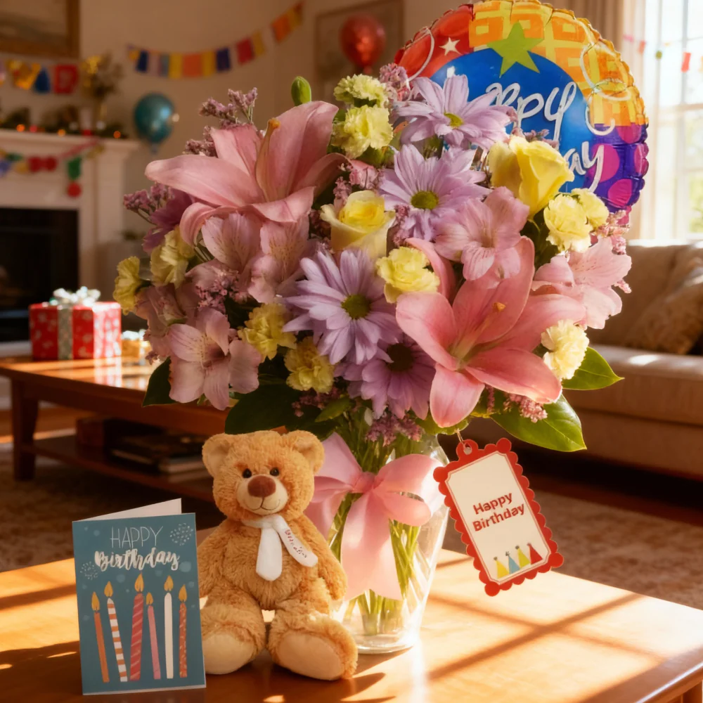 Ensemble "Collection de Créateurs" pour Anniversaires IV: 24 tiges de fleurs assorties - Image 3