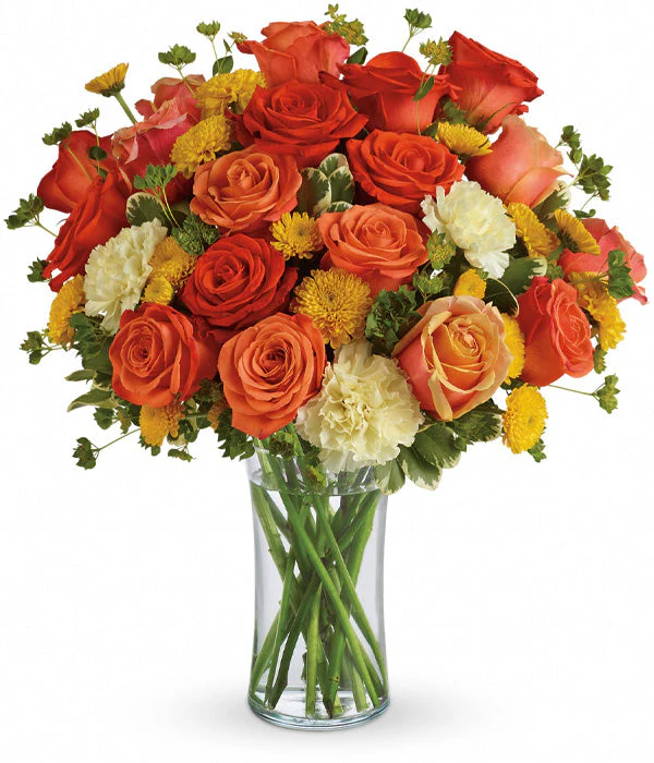 Bouquet de Roses "Citrus Kissed" - Tons Agrumes - Image 2