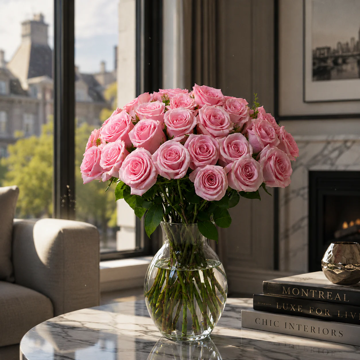 Bouquet de 24 Roses Roses - Image 2