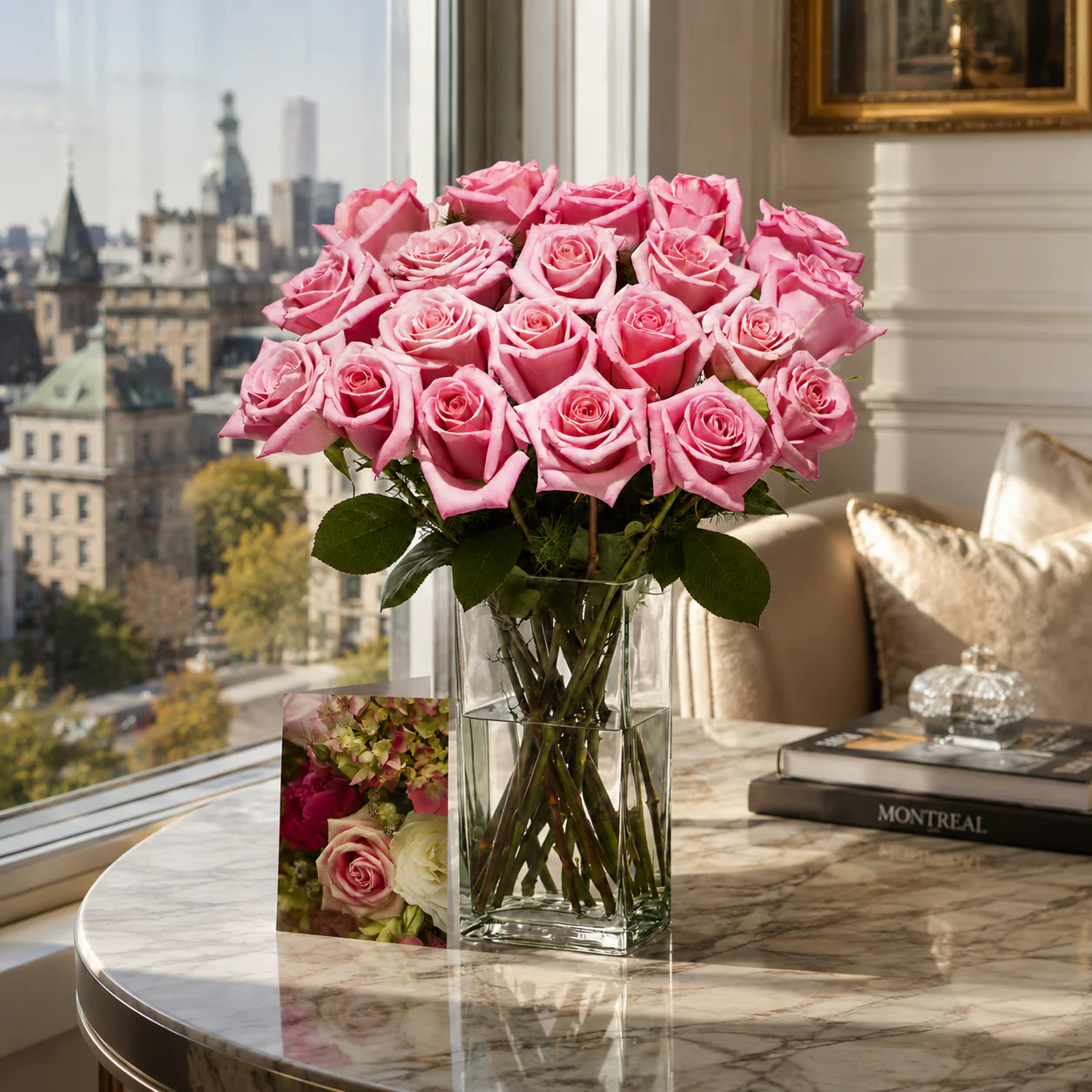 Bouquet de 24 Roses Roses - Image 4