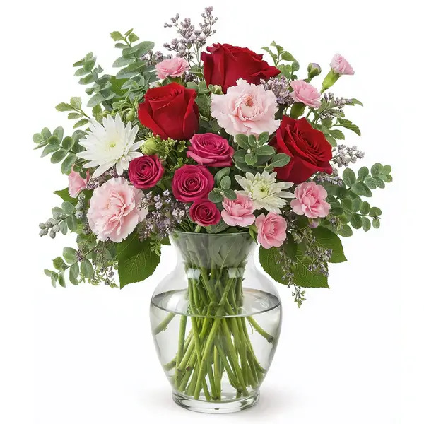 Ensemble Floral Avec Roses