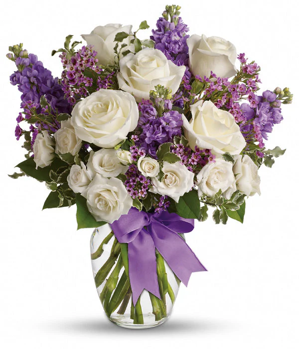 Bouquet Premium "Fleurs de Cerisier" - Roses Blanches - Mariage