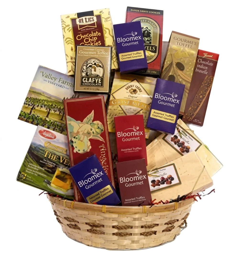 Panier Cadeau Premium Lindt Lindor - Fromages du Québec et Amandes