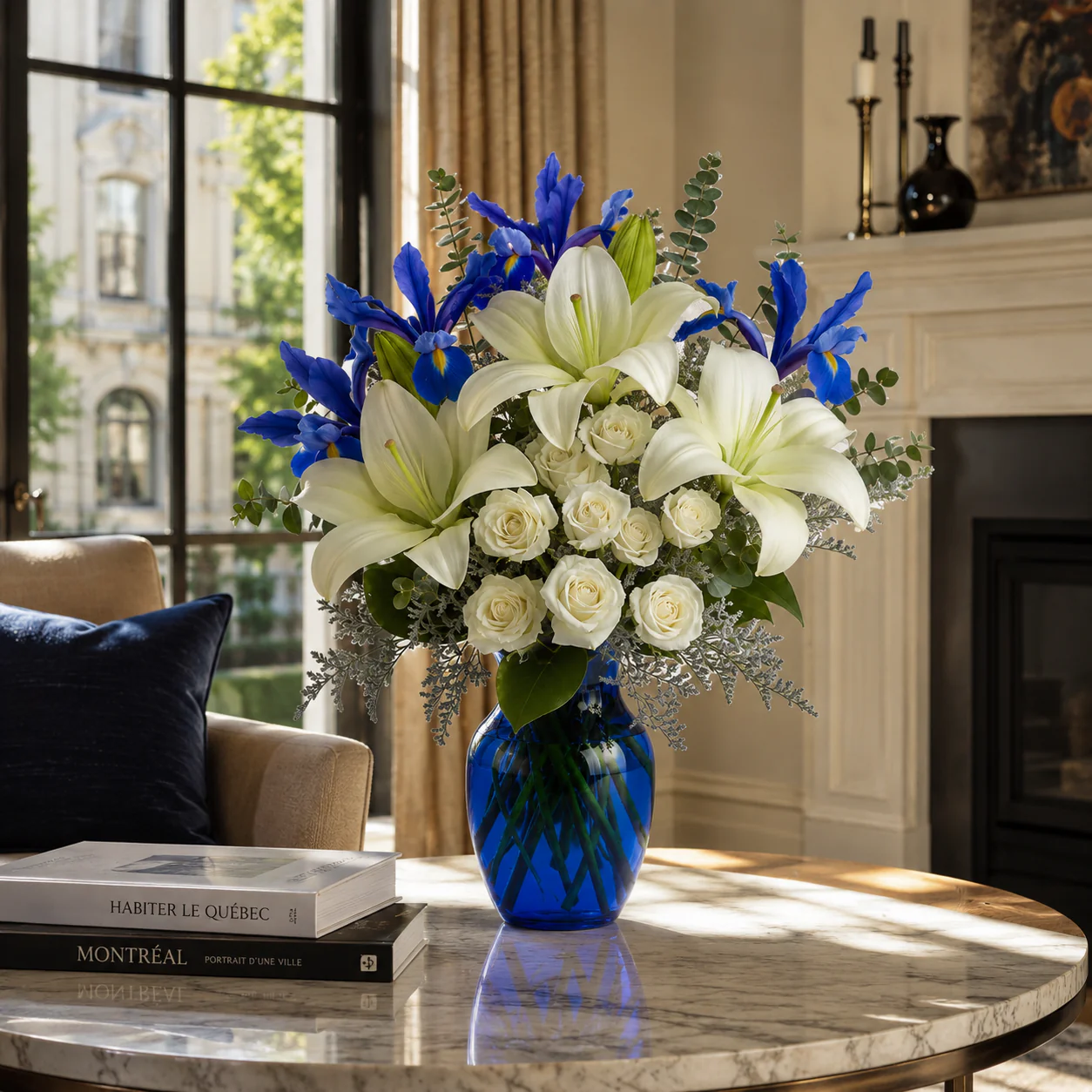 Bouquet deluxe “Horizons Bleus” — assemblé au Québec - Image 3