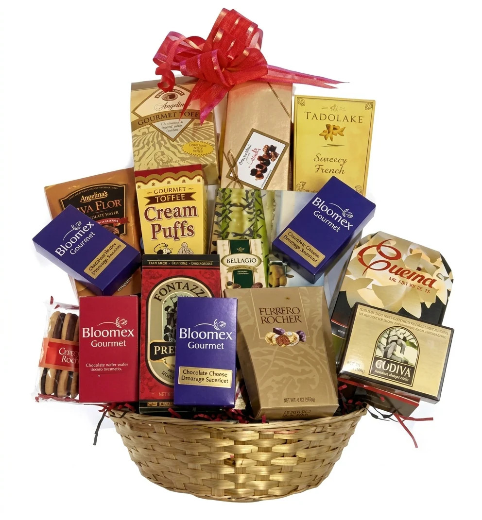 Panier Cadeau Luxury Lindt Lindor - Gelées et Chocolats Italiens Sorini