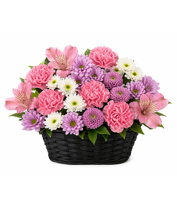 Panier de Fleurs "Reflets Arc-en-Ciel"