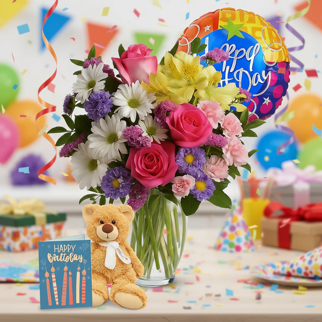 Ensemble "Collection de Créateurs" pour Anniversaires I: 12 tiges de fleurs assorties - Image 3