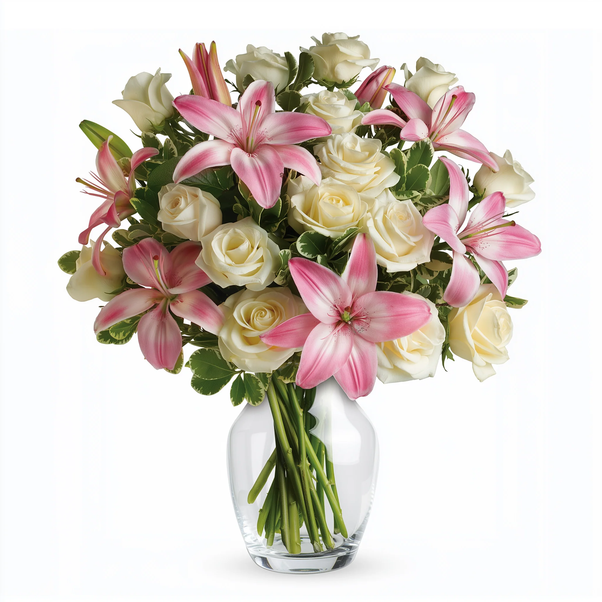 Bouquet "Toujours une Femme" - Roses Blanches - Fête des Mères